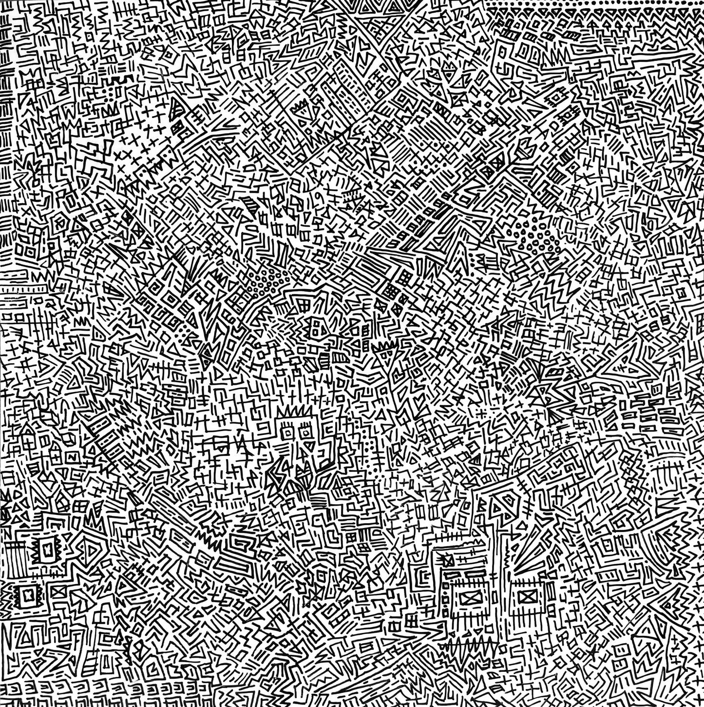 "White Scratch" 10" x 10"
