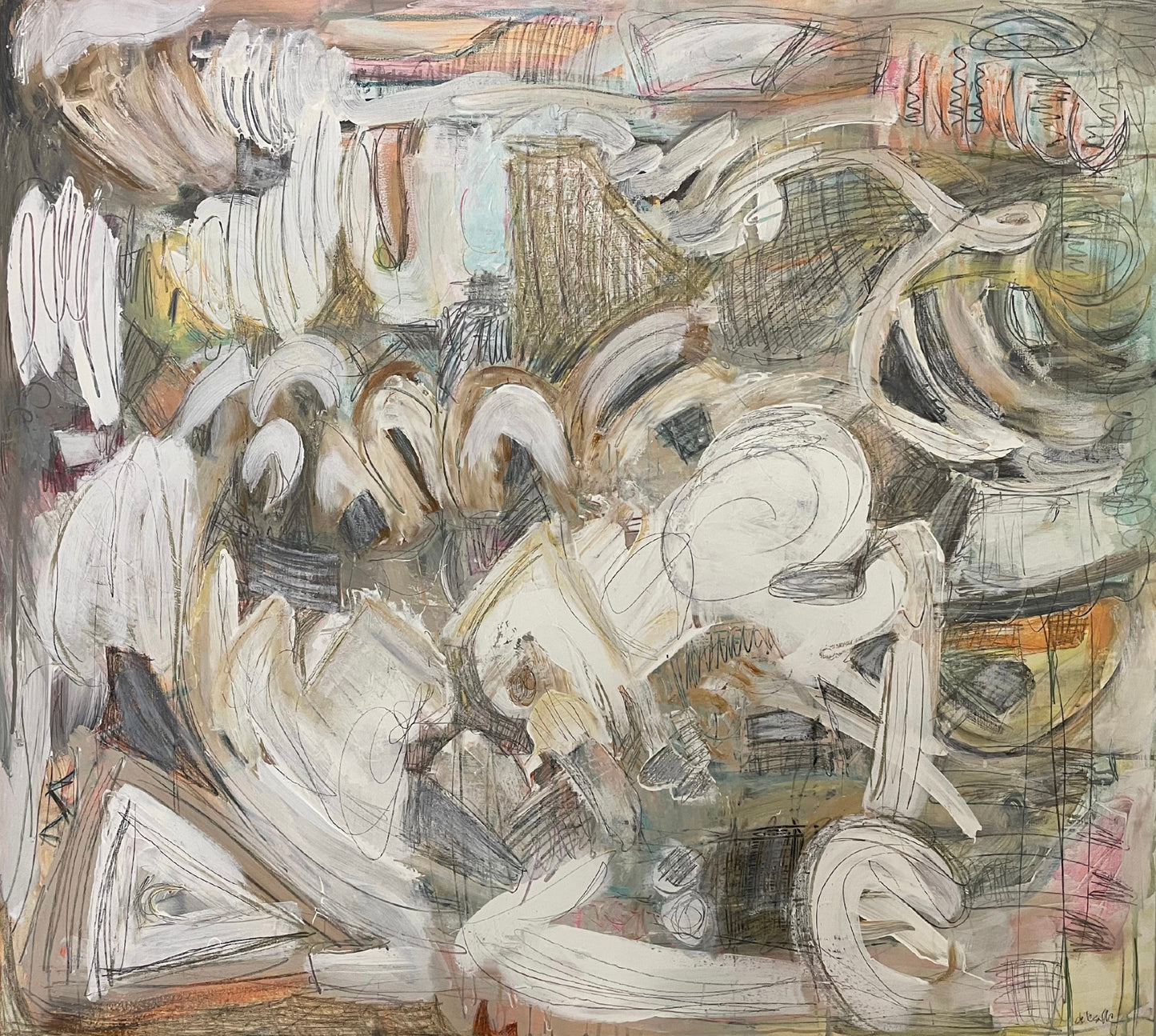 "beach expression" 36" x 40"
