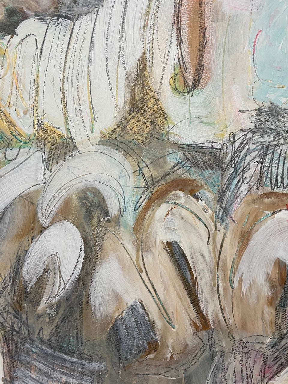 "beach expression" 36" x 40"