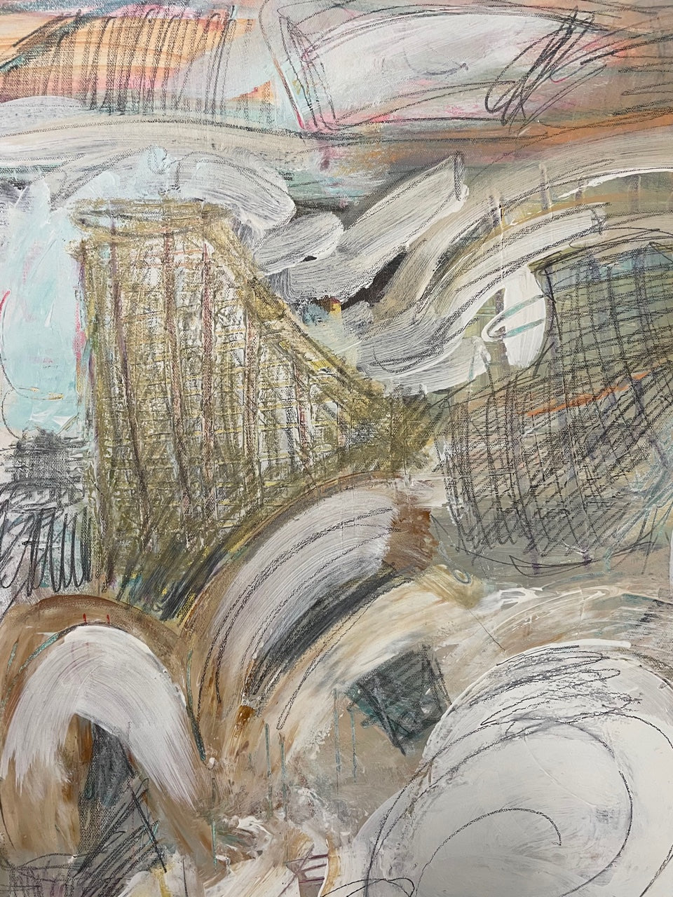 "beach expression" 36" x 40"